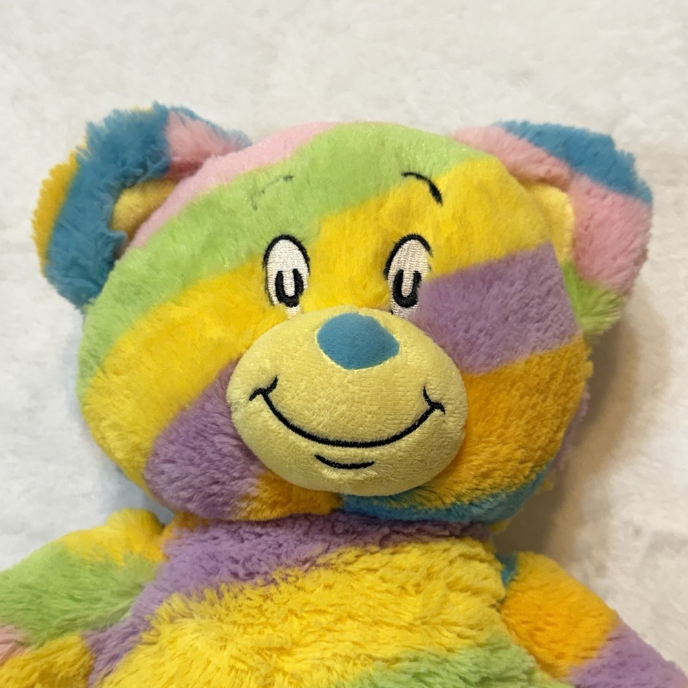 Build-a-Bear Dr Seuss Oh The Places You'll Go 18" Rainbow Plush Stuffed Bear BAB